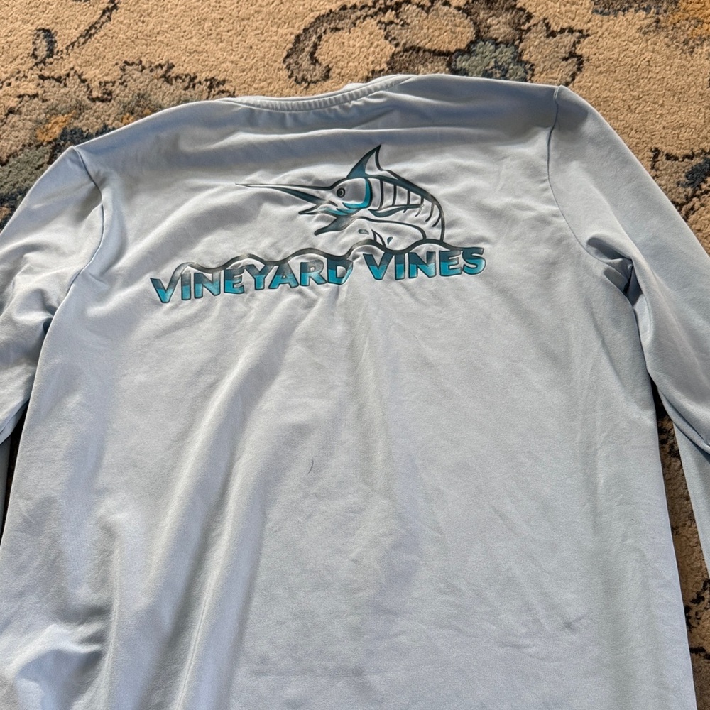 Vineyard Vines Light Gray Long Sleeve Tee